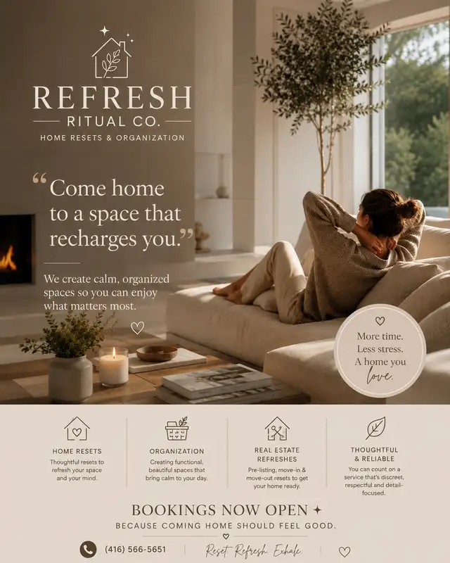 ✨ Refresh Ritual Co. | Home Resets & Organization536176080098447361