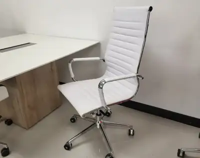 White office chair great condition, View more