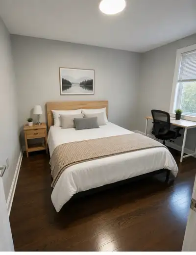 Sharing or private room for rent Looking for female Near Dufferin and eglinton 2 min walking distanc...