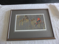 Bateman May Maple and Scarlet Tanager Ltd Edition Print
