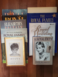 Royal Family Books - Collection of 9 books some vintage
