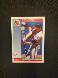 1992 Score92 Donnie Hill Infield Angels Card #183