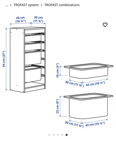 IKEA Trofast system - bins included, View more