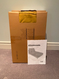 IKEA SÖDERHAMN Chaise cover, yellow (2 - sold as a pair only)