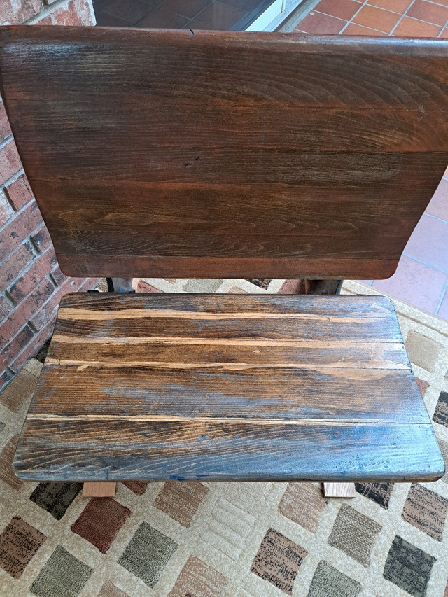 Old School Desk Seat in Arts & Collectibles in Kingston - Image 4