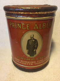 Antique Prince Albert Canister Tobacco Tin