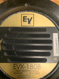 EV Electro Voice subwoofers (1000 watt RMS)