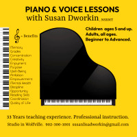 Voice and Piano Lessons