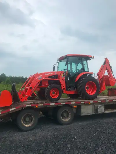 For hire. Backhoe and experienced operator for trenches, grading, landscaping, tree removal. Include...