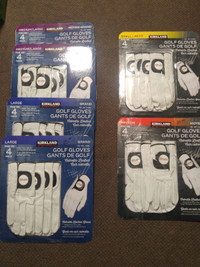 Golf Gloves - KIRKLAND - New, in opened 4-packs - $20