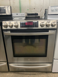  LG stainless steel slide and stove
