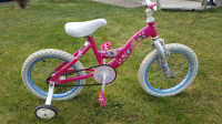 Girls 16 inch Disney princess bike.