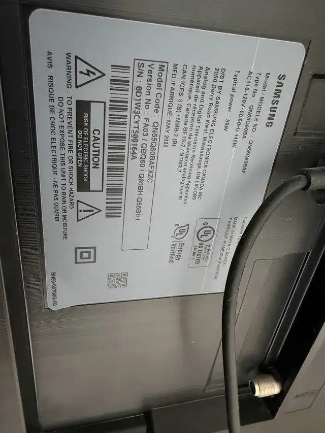 Samsung 55" 4K QLED Smart TV in TVs in City of Toronto - Image 3