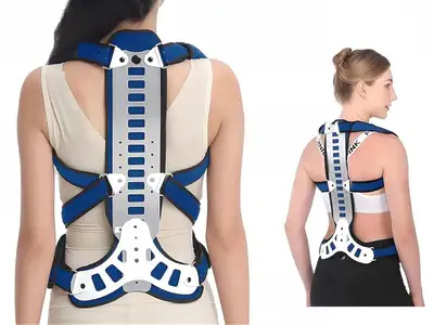 Adjustable Spine Posture Corrector (Blue, L), View more