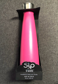 Sip by Swell pink water bottle