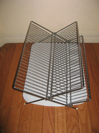 Dish Drying Rack, Stainless Steel /Glass Kitchen Accessories