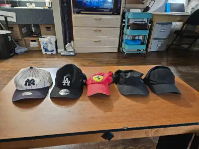 Selling hats from five different brands., View more