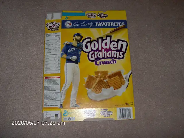 Jose Bautista Bat Flip Cereal Box Golden Grahams in Arts & Collectibles in Markham / York Region - Image 2