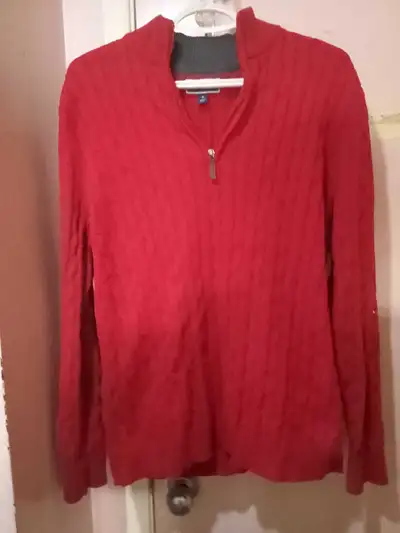 Club Room men's red cable knit sweater Medium, View more