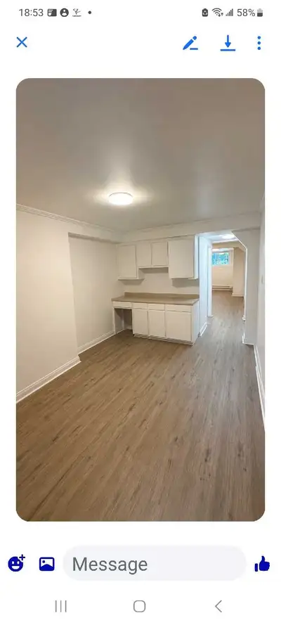 Available immediately. Bright and newly renovated 3½ semi-basement apartment in the heart of Rosemon...