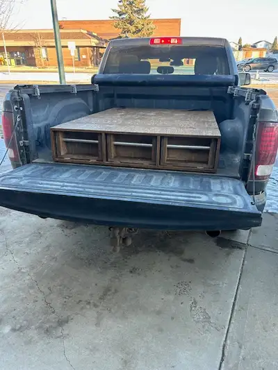 3 Drawer slide in tool box. 850.00 firm, 48" wide x 10" high x whatever length you need for 850.00 M...