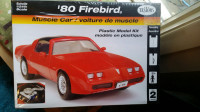 New Sealed Testors Red 1980 Pontiac Firebird Kit In 1/24 Scale