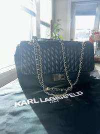 Karl Lagerfeld Agyness Quilted Leather shoulder bag