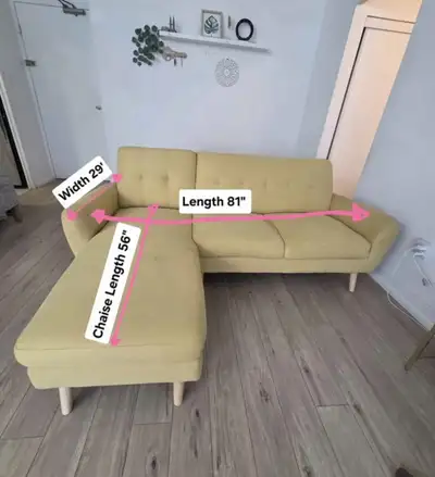 Used Mid-century L-shaped sectional sofa for sale, View more