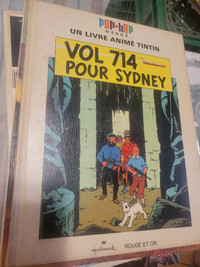 Tintin Vol 714 pour Sydney, un livre animé PopHop Hergé