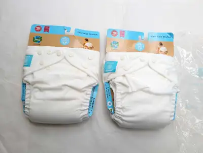 NEW Charlie Banana WHITE 2-in-1 Reusable Diapers Size 7-35lbs, View more