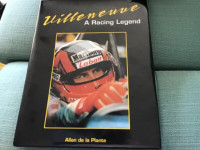 Villeneuve A Racing Legend signed by author Allen de la plante