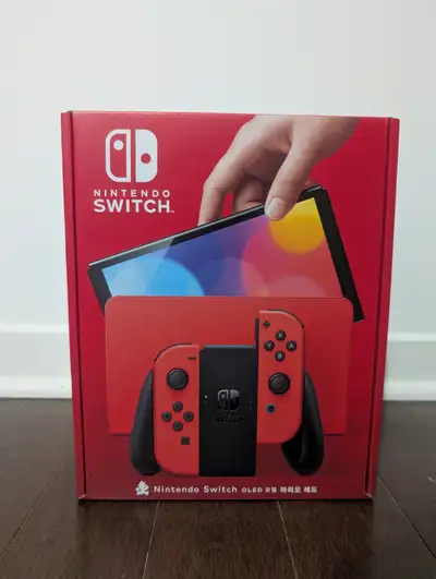 Brand New - Nintendo Switch (OLED) - Mario Red Edition, View more