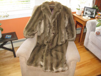 Ladies faux mink coat