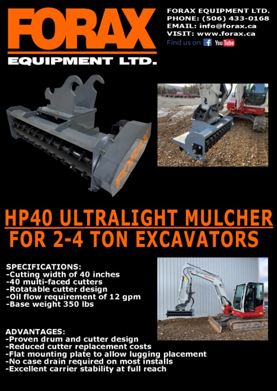 Lightweight Mulcher Attachment for 3.5Ton to 5Ton Excavators Heavy