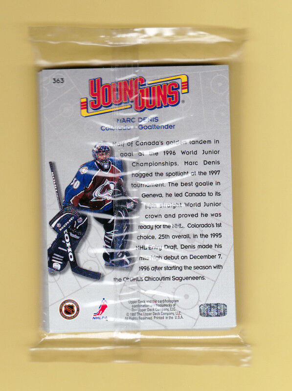 1996-1997 Upper Deck Collector’s Choice Hockey Young Guns Sealed dans Art et objets de collection  à Thetford Mines - Image 2