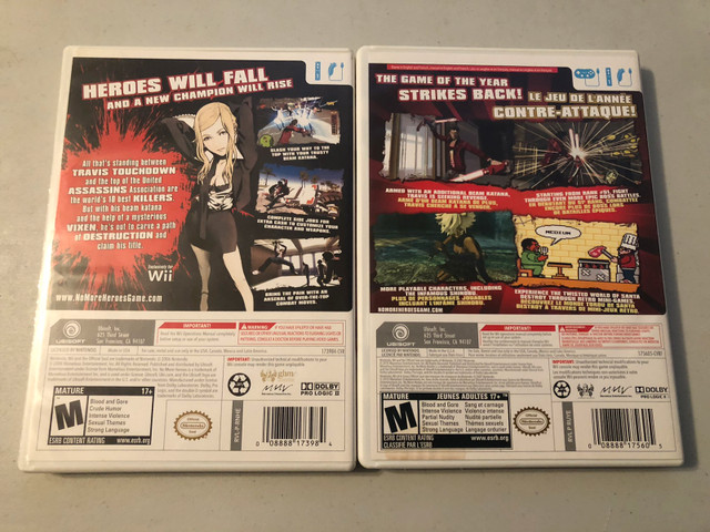 No More Heroes 1 and 2 for Wii in Nintendo Wii in Dartmouth - Image 2