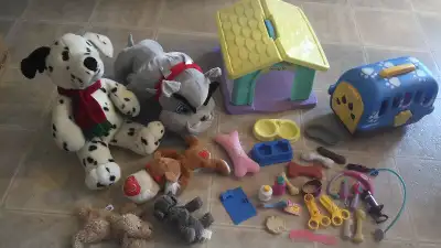 puppy  house, kennel and vet play set, View more