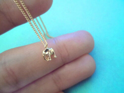Tiniest, Cute, Baby, Elephant, Gold, Plated, Necklace in Jewellery & Watches in City of Toronto