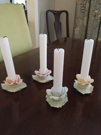 Rosebud Candle Holders by Lenville Ardalt