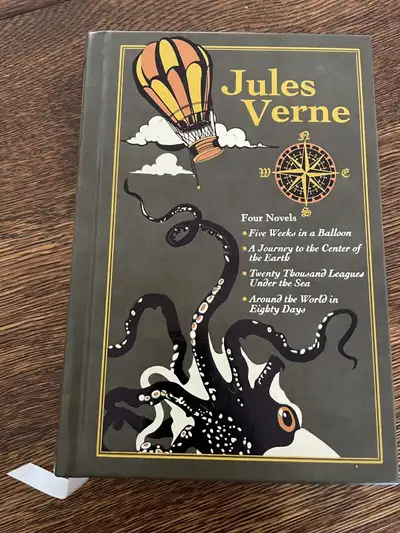Jules Verne 4 novel collection in one volume. EUC. $20. Pickup just off of 8th St.