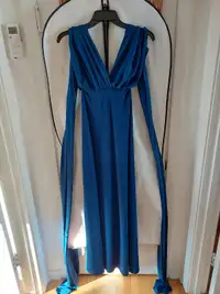 Robe multifonctions bleu royale (bal-mariage)