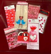 Heart-Themed Gift, Basket, and Treat Bags Most New/Sealed
