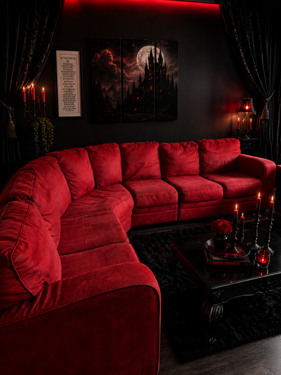 Large Red sectional couch originally from the Brick, Non smoking home No rips. Excellent condition,...