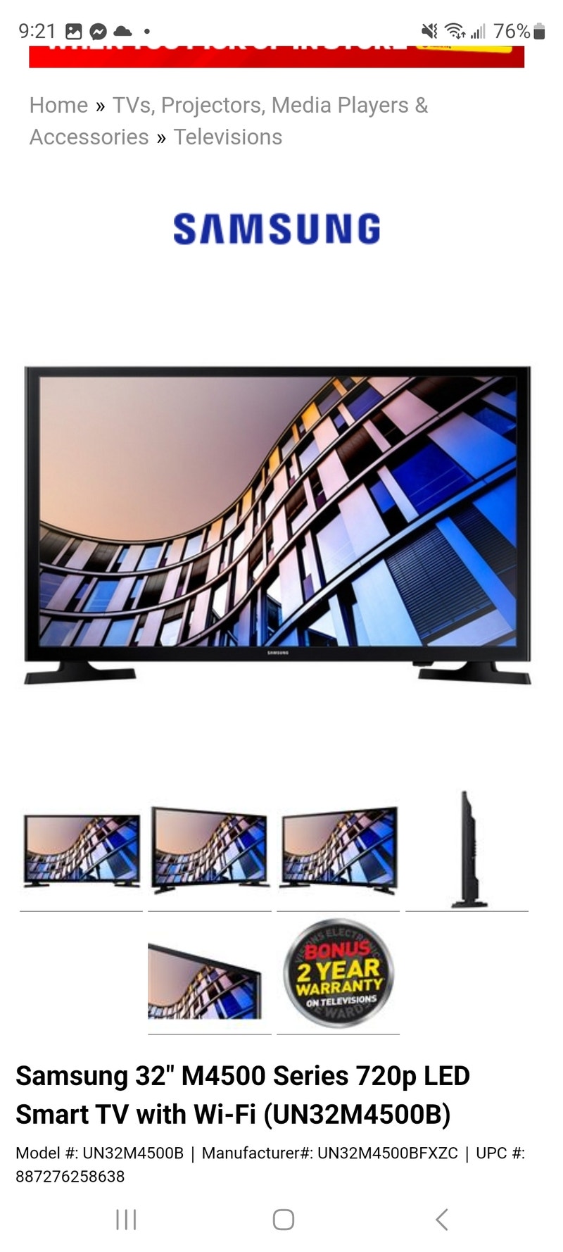 32" SMART TV **BRAND NEW IN BOX* READ AD!!! TVs London Kijiji