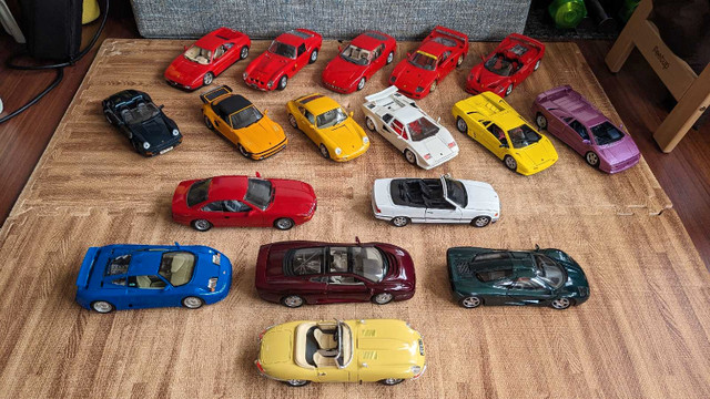 90s Bburago and Maisto 1:18 metal die cast car models in Arts & Collectibles in City of Toronto