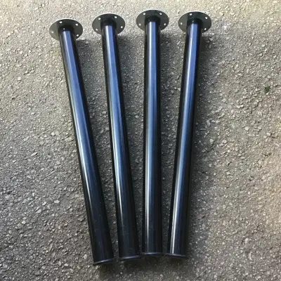 IKEA Set of 4 Metal table top legs 27 1/2"H , Black-$40, View more