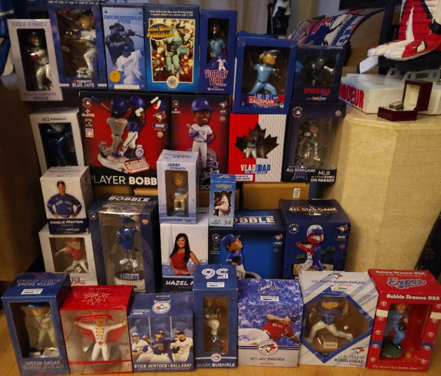 Blue Jays Bobblehead Collection ACE Spiderman Vlad Teo  Zaun in Arts & Collectibles in City of Toronto - Image 3
