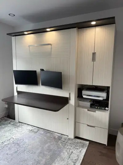 Lit murale et bureau, View more
