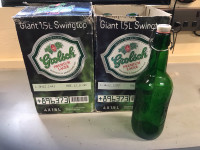 Giant 1.5L Swingtop Grolsch Beer Bottles (x7)