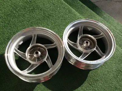 Motorcycle Scooter Wheels. Aluminium wheels 13” in diameter in excellent conditions. Asking $100.00...